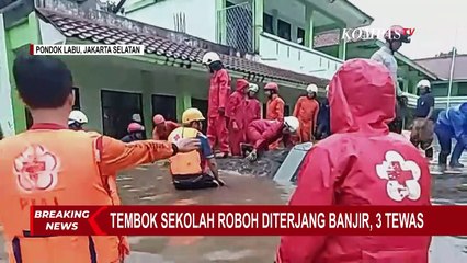 Pantauan Situasi di MTsN 19 Pondok Labu, Tim Gabungan Tengah Berupaya Menyedot Air & Menyisir Lokasi