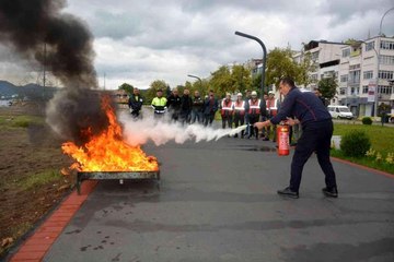 OBİTEM'den emniyet mensuplarına yangın eğitimi