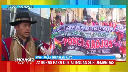 Ponchos Rojos exige un Colegio Militar Indígena y una Universidad Andina, entre los 41 pedidos al Gobierno  
