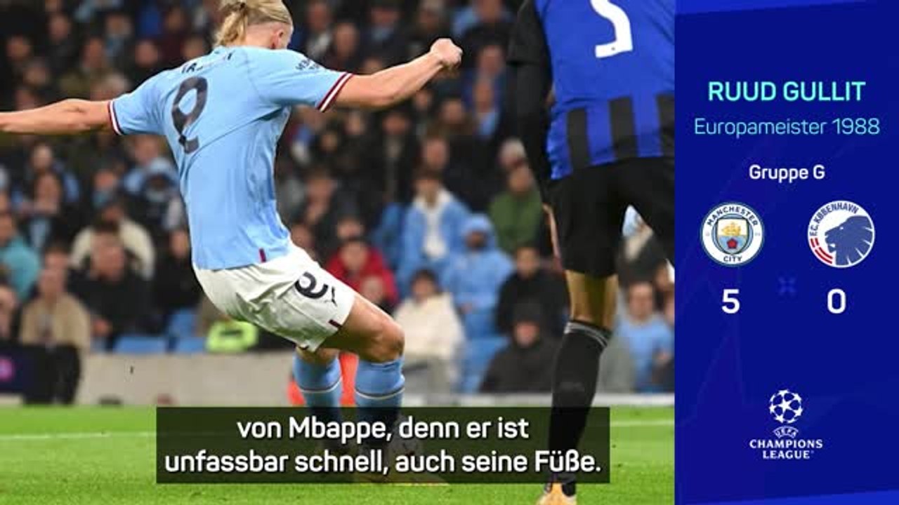 Gullit verblüfft von haaland: "unglaublich"