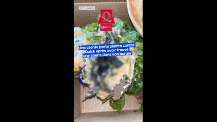 Une cliente porte plainte contre Quick après avoir trouvé une souris dans son burger