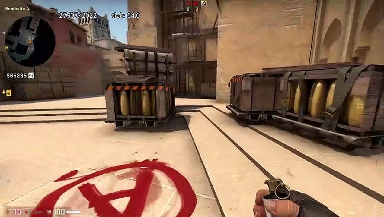 How to Smoke Palace on Mirage, option 1 - CSGO
