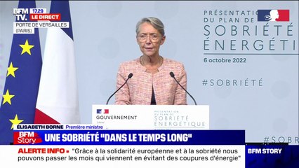 Élisabeth Borne: "Ensemble, nous traverserons cet hiver sans coupures"