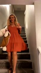 Kiddo Speedily Slides Down the Stairs