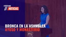 Bronca entre Ayuso y Monasterio en el pleno de la Asamblea