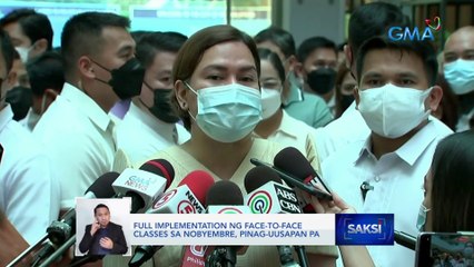 Implementation ng face-to-face classes sa nobyembre, pinag-uusapan pa | Saksi