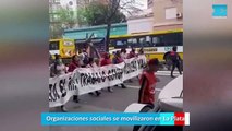 Organizaciones sociales se movilizaron en La Plata
