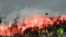 Provokasyonun böylesi! Güney Kıbrıslı taraftarlar Fenerbahçe maçı öncesi haddini aştı