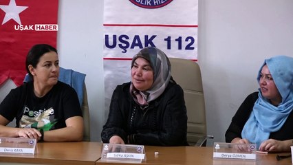 Uşaklı kadınlar ilk yardım eğitimi aldı