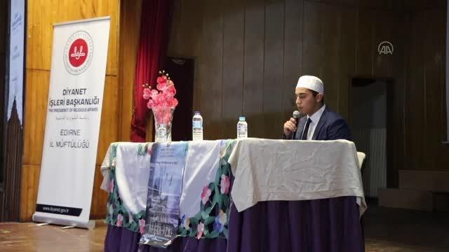 Edirne haberleri: Diyanet İşleri Başkan Yardımcısı İşliyen, Edirne'de konferansa katıldı