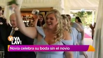 Novio la deja plantada en al altar, ella celebra la boda sin él