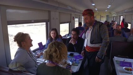 AFYONKARAHİSAR - "TÜRSAB Gastronomi Treni" ilk seferini tamamladı