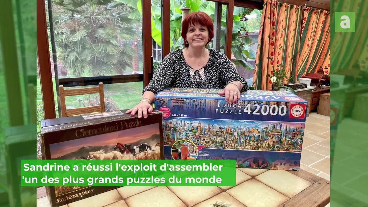 Une Leuzoise a réalisé l'un des plus grands puzzles géants du monde