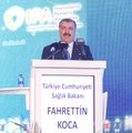 Sağlık Bakanı Koca, KKTC'deki 66. Türkiye Milli Pediatri Kongresi'nde konuştu