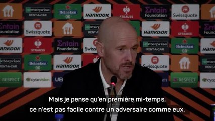 3e j. - Ten Hag : "Vous ne pouvez pas comparer ce match avec celui de dimanche"
