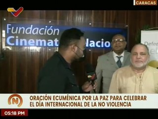 Realizan oración ecuménica en conmemoración del Día Internacional de la No Violencia