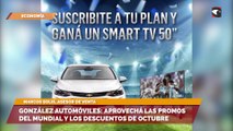 González Automóviles Aprovechá las promos del mundial y los descuentos de octubre