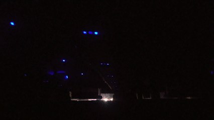 Flix Bus Ride along Interstate 380 in the Dark