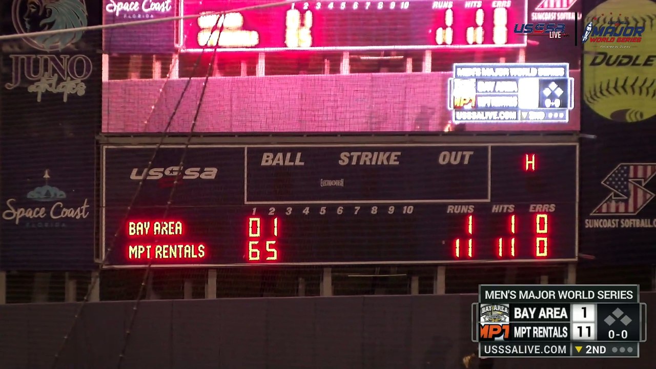 Bay Area Legends vs MPT Rentals - Men’s Major World Series (2022) Wed, Oct 05, 2022 9:35 PM to 10:28 PM