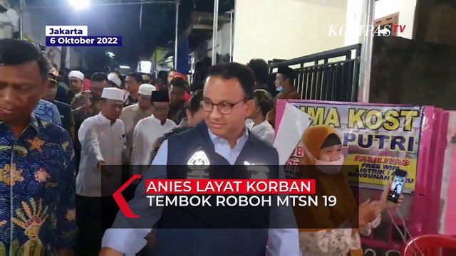 Anies Kunjungi Rumah Duka Korban Tembok Roboh MTsN 19: Musibah ini Berat Bagi Semua