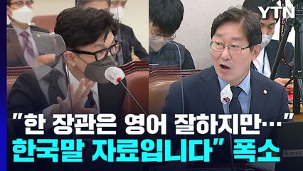 "한 장관은 영어 잘하지만"...웃음 터진 국감장, 왜?  / YTN