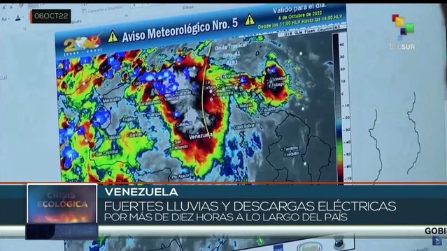 Onda tropical propició intensas lluvias y descargas eléctricas en distintas regiones de Venezuela