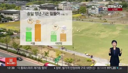 [날씨] 예년 기온 밑돌며 종일 선선…동해안 비