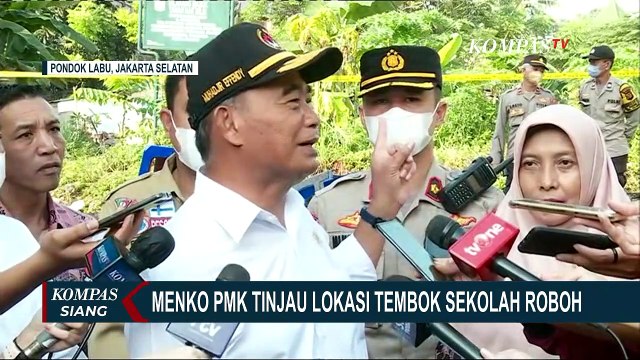 Menag Janji Akan Segera Renovasi MTsN 19 Pondok Labu Pasca Tembok Sekolah Roboh Diterjang Banjir