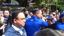 Inilah Salam Komando AHY dan Anies di Markas Demokrat