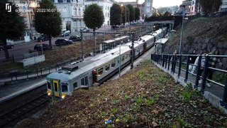 le train du Palais à Verviers en Belgique