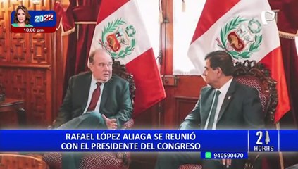 Rafael López Aliaga tras reunión con José Williams: "Tenemos varios temas en común"