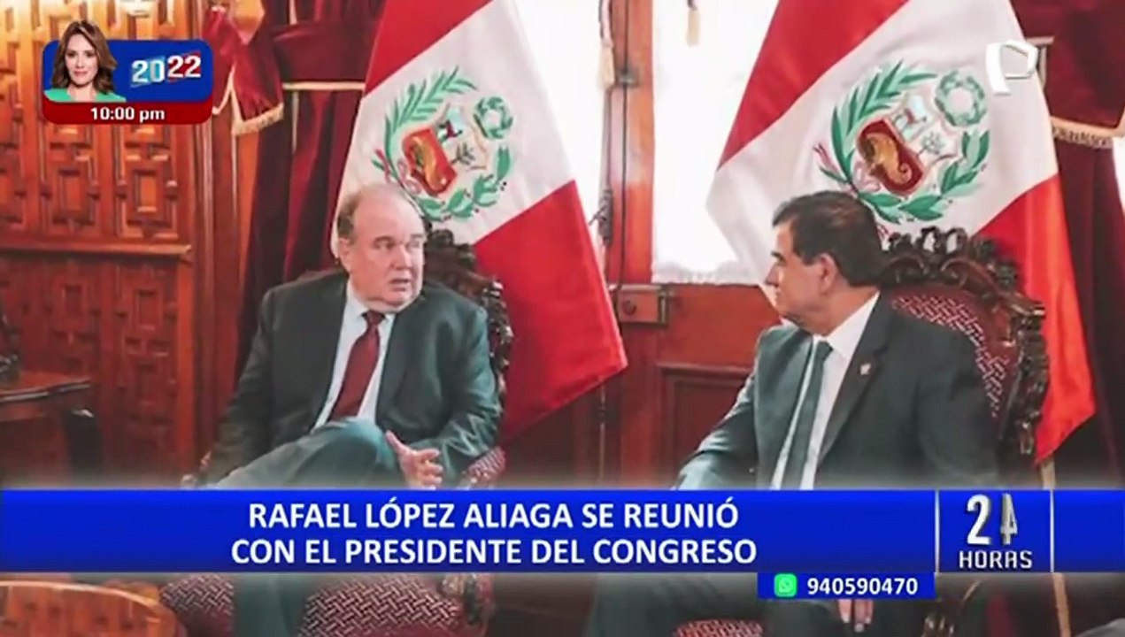 Rafael López Aliaga tras reunión con José Williams: "Tenemos varios temas en común"