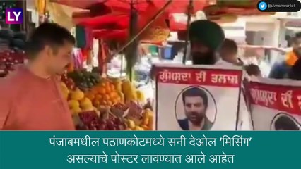 भाजप नेता, अभिनेता Sunny Deol बेपत्ता! अनेक ठिकाणी लावण्यात आले पोस्टर