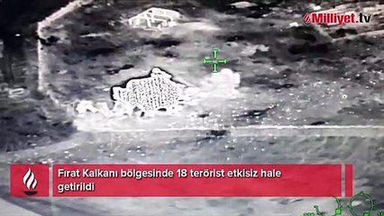 Fırat Kalkanı bölgesinde 18 terörist etkisiz hale getirildi