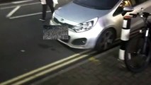 Delivery driver causes traffic chaos on London Road last night