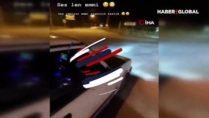 Sosyal medyada paylaşılan drift pahalıya patladı! İşte o anlar