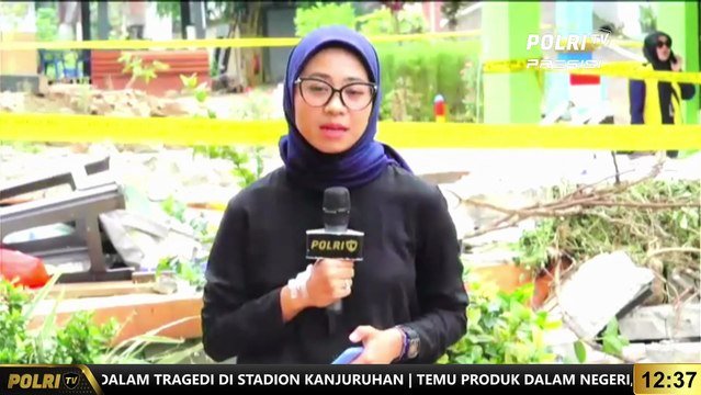 Live Report Retno Barunawati Ayu Terkait Ambruknya Tembok Pembatas MTSN 19 Akibat Hujan