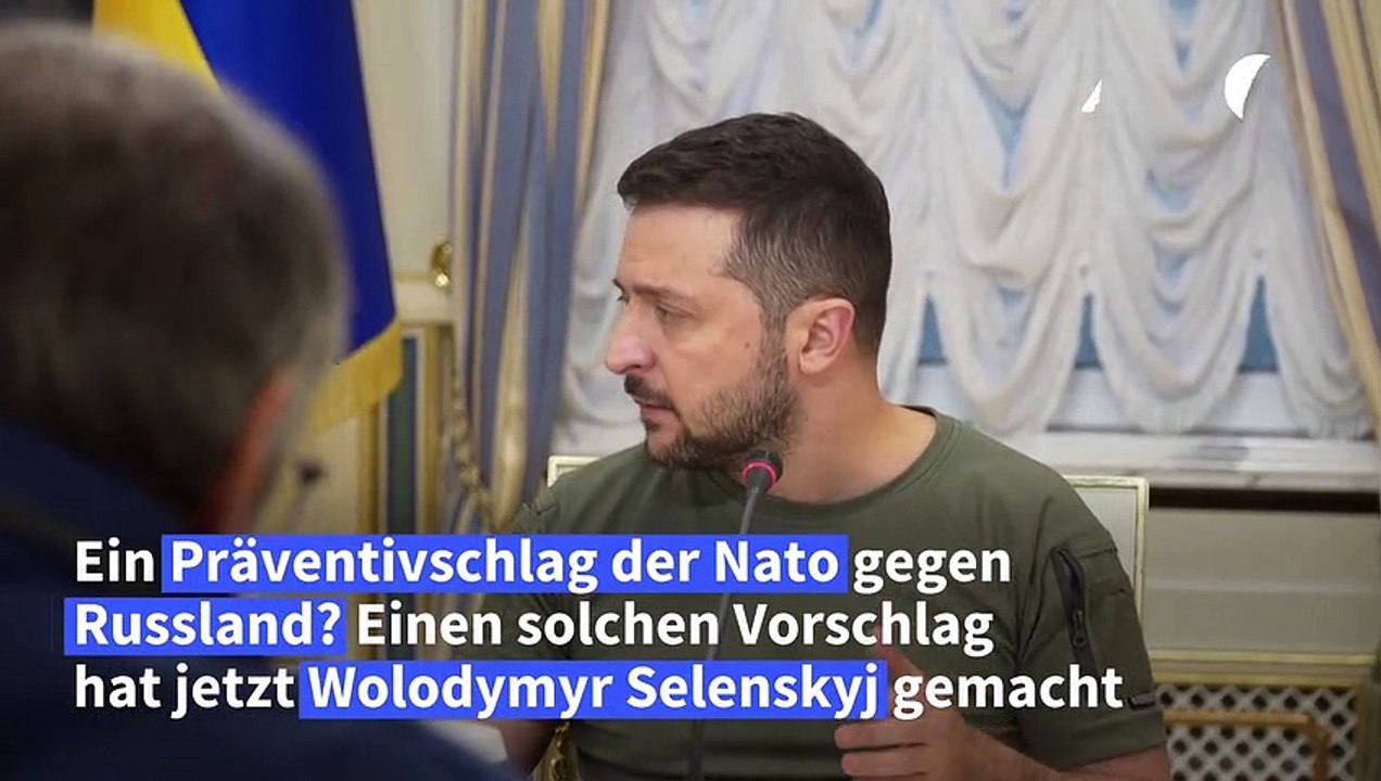 Aufregung um Selenskyj-Äußerung zu Präventivschlägen gegen Russland