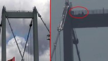 15 Temmuz Şehitler Köprüsü'nde intihar girişimi! Polis ekipleri, şahsı ikna etmeye çalışıyor