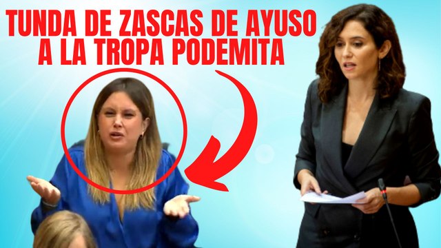 Ayuso (PP) mete una tunda de zascas a la tropa podemita: ¡Los privilegiados son ustedes!