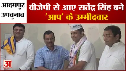 Satendra Singh Will Be Aap Candidate From Adampur|आदमपुर सीट से सतेंद्र सिंह बने आप के उम्मीदवार