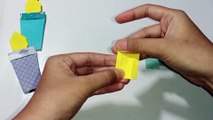 cara bikin origami es krim yang sederhana
