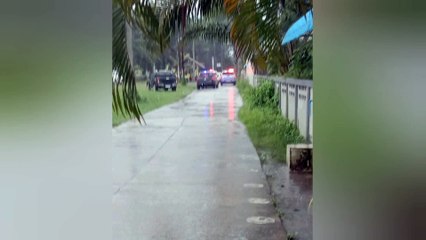 เมืองคอนระทึก ทาสยานรกคลั่งซ้อมเมีย ขู่ฆ่าลูก ควงปืนบุกโรงเรียนรัวยิง 4 นัด