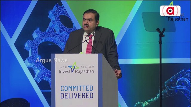 Gautam Adani Addresses Invest Rajasthan Summit 2022