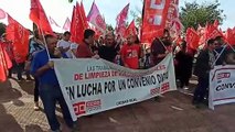 Protesta de CCOO y UGT