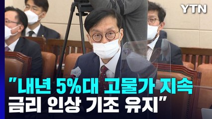 이창용 "내년에도 5%대 고물가 우려...금리 인상 기조 유지" / YTN