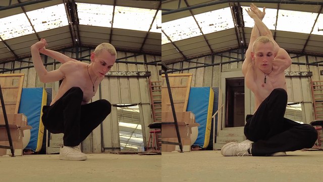 Contortionist uses his art to thank the brave Ukrainian fighters defending their country