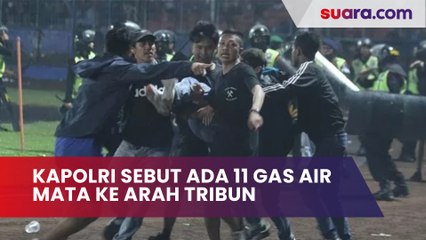 Tải video: Kapolri Sebut Ada 11 Tembakan Gas Air Mata: 7 Kali Tembakan ke Tribun Selatan Stadion Kanjuruhan