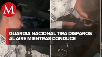 Presunto elemento de la Guardia Nacional realiza disparos al aire; abren investigación