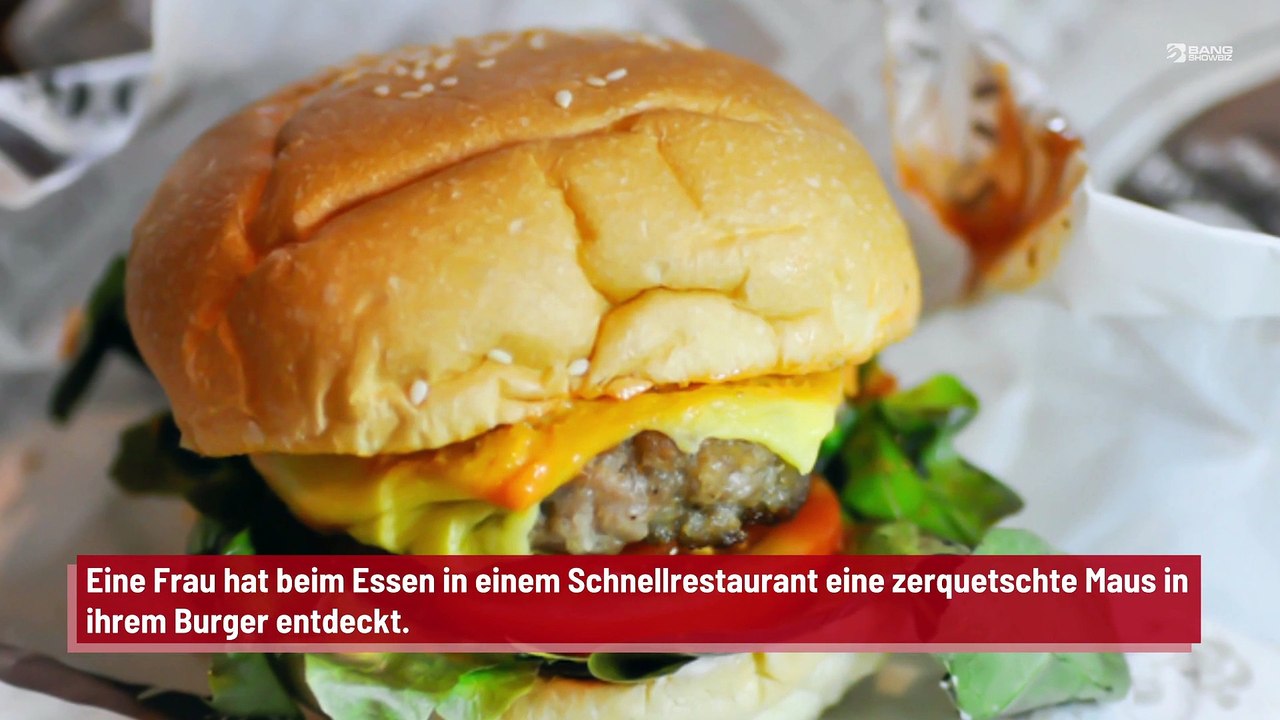 Frau entdeckt zerquetschte Maus in Burger